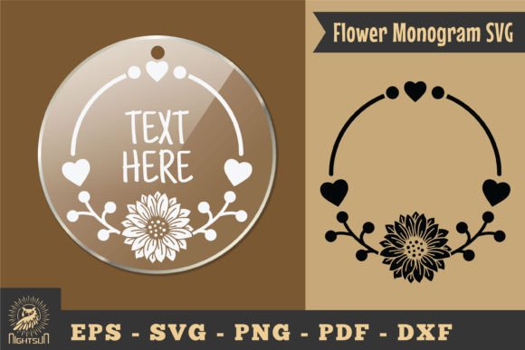Download Flower Monogram SVG, Monogram Silhouette - Flower monogram Collection