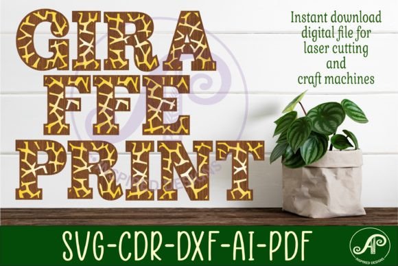 Download Giraffe Print Name Letters Alphabet Set. - Name letters Collection