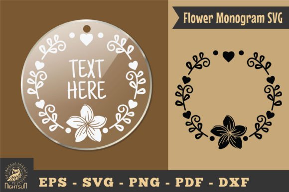 Download Flower Monogram SVG, Monogram Silhouette - Flower monogram Collection