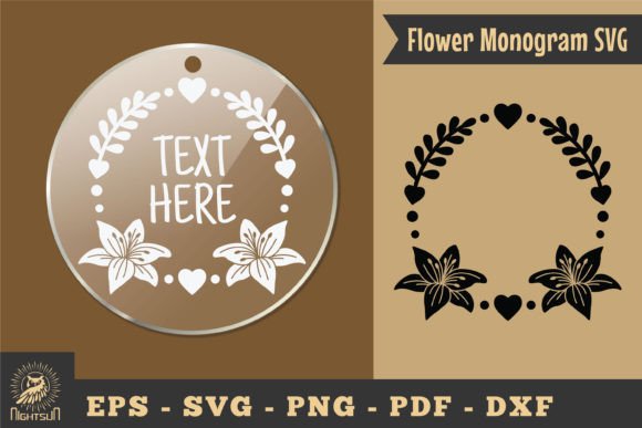 Download Flower Monogram SVG, Monogram Silhouette - Flower monogram Collection