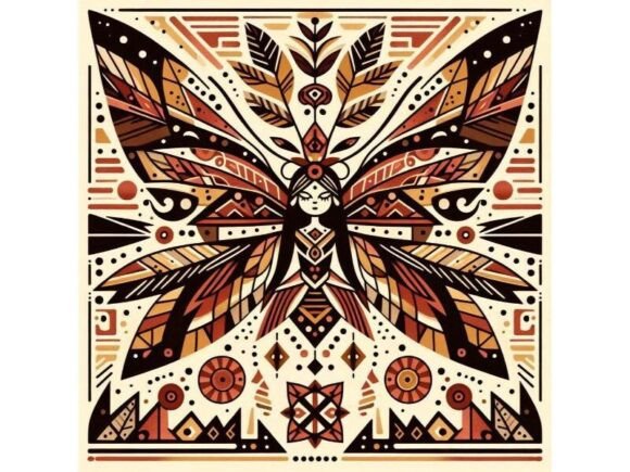 Download A Tribal Fairy Design with Bold, Geometr - Premium Resources