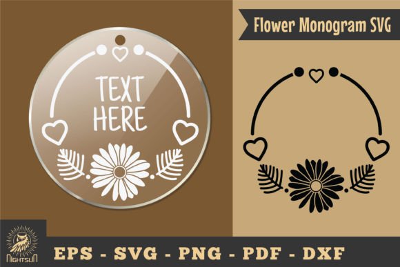 Download Flower Monogram SVG, Monogram Silhouette - Flower monogram Collection