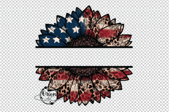 Download Patriotic Sunflower Monogram PNG Clipart - Flower monogram Collection