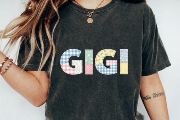 Download Patchwork Gigi Name Letters Png - Name letters Collection