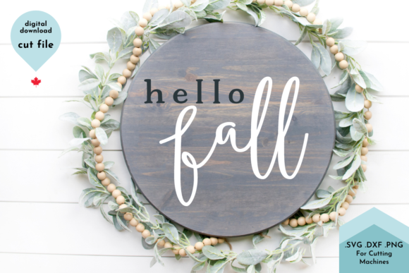 Download Hello Fall Welcome Sign SVG, Autumn - Hello Collection
