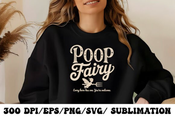 Download Rustic Farm Humor Poop Fairy Design - Premium Resources