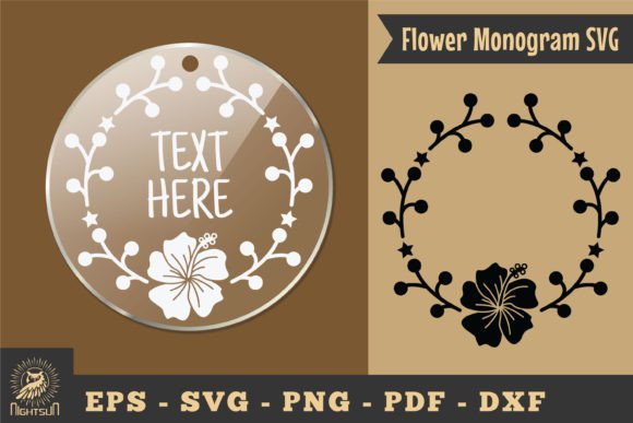 Download Flower Monogram SVG, Monogram Silhouette - Flower monogram Collection