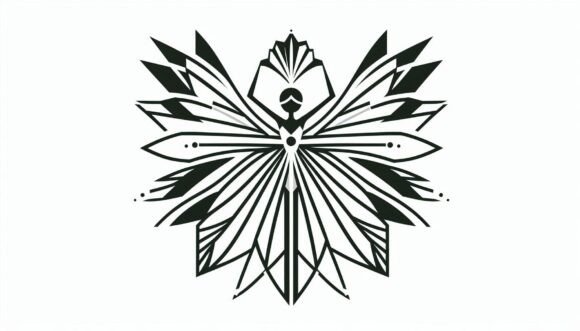 Download An Art Deco Fairy Design Featuring Geome - Premium Resources