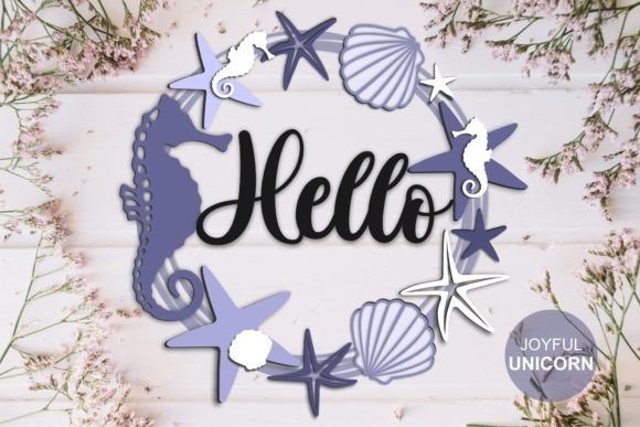 Download Hello Beach Welcome Sign SVG File - Hello Collection