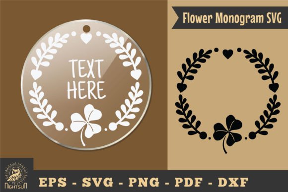 Download Flower Monogram SVG, Monogram Silhouette - Flower monogram Collection